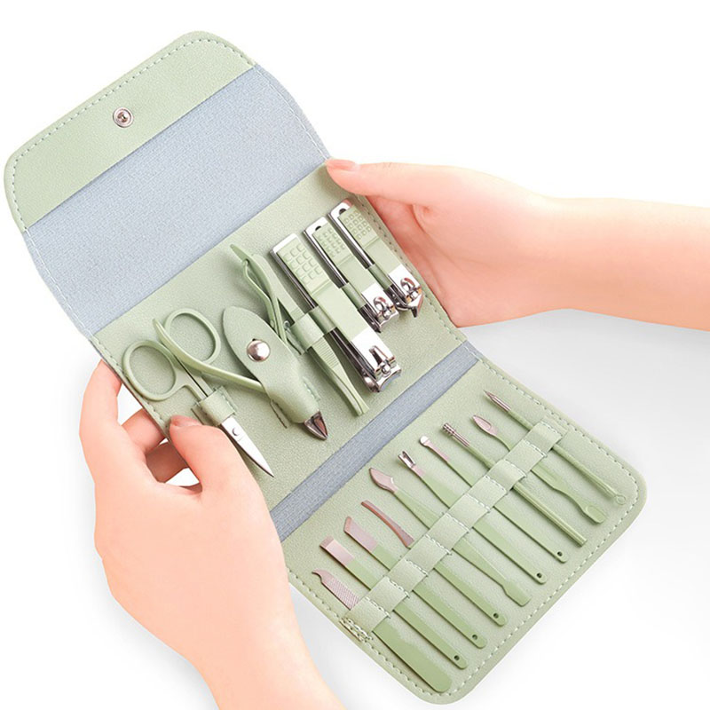 Nail Care Kit Mens - 16PCS Professional Nail Clipper Set Stainless