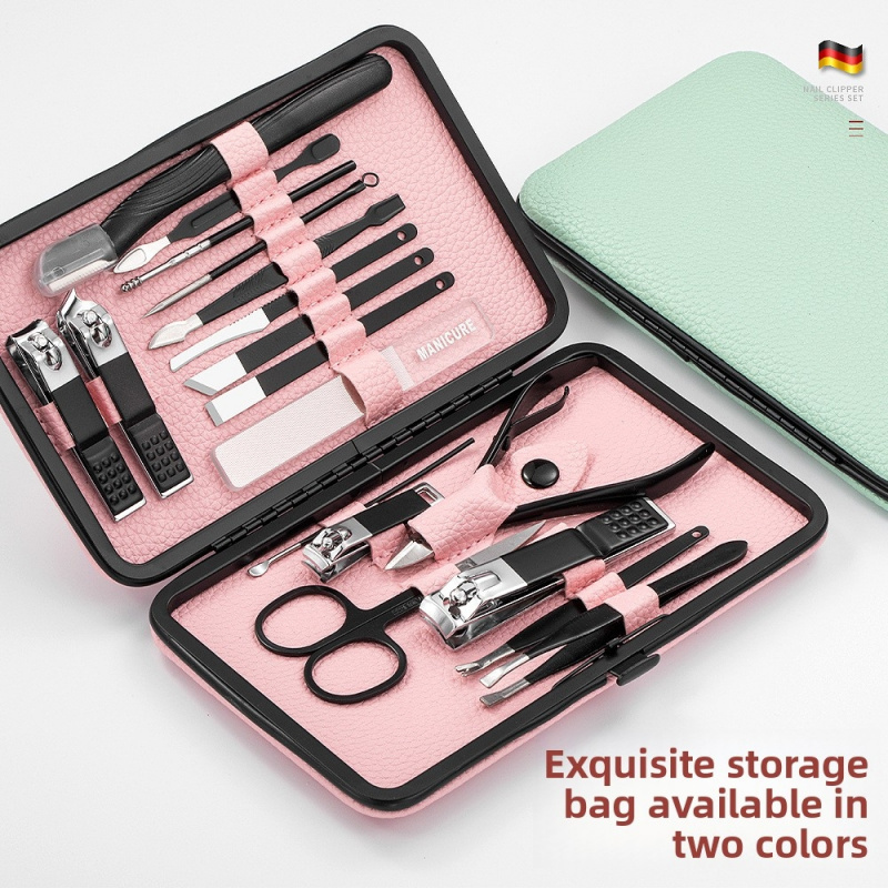 18pcs Manicure Pedicure Set, P - Nail Care Kit Mens 评论和价格