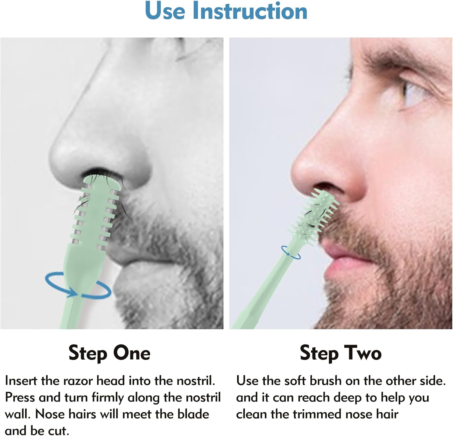 5/20/50Pcs 2-in-1 Nasal Cutter - Grooming Men'S Hair 评论和价格