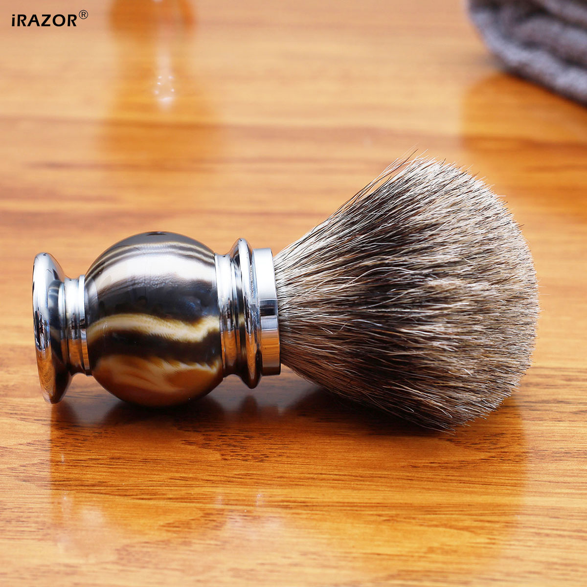 iRAZOR Silvertip Shaving Brush - Mens Grooming Barber 评论和价格