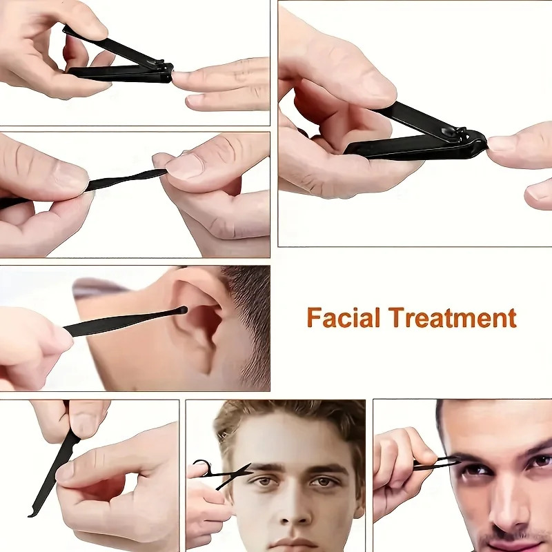 7-24pcs Professional  Nail Cli - Nail Care Kit Mens 评论和价格