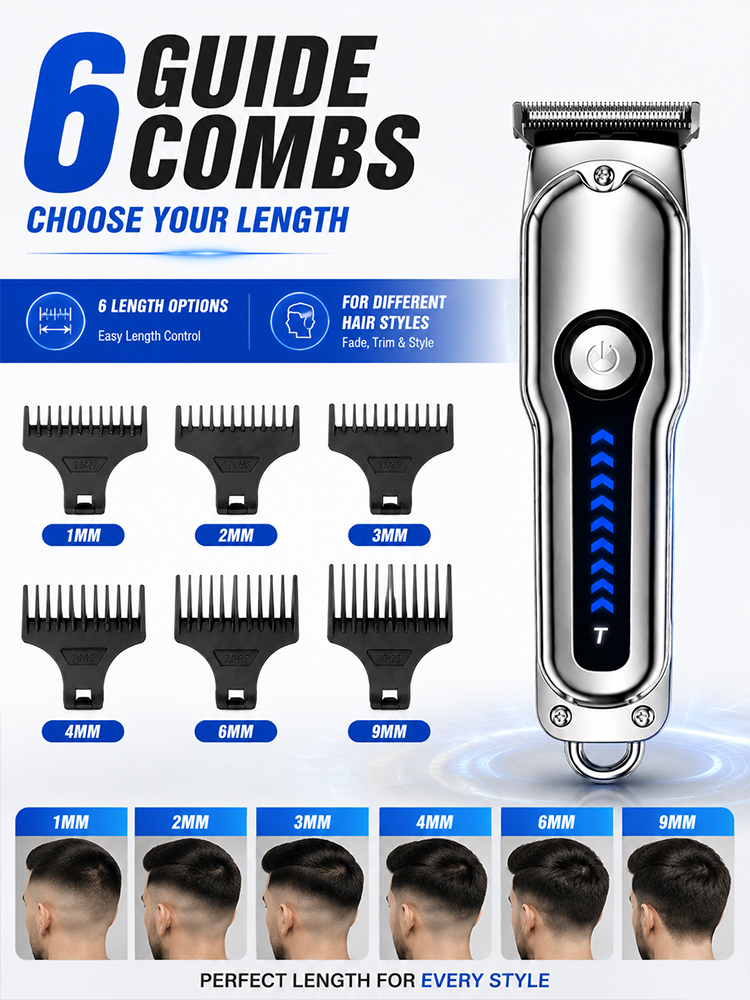 Men Hair Clipper T-Blade Cordl - Mens Grooming Barber 评论和价格