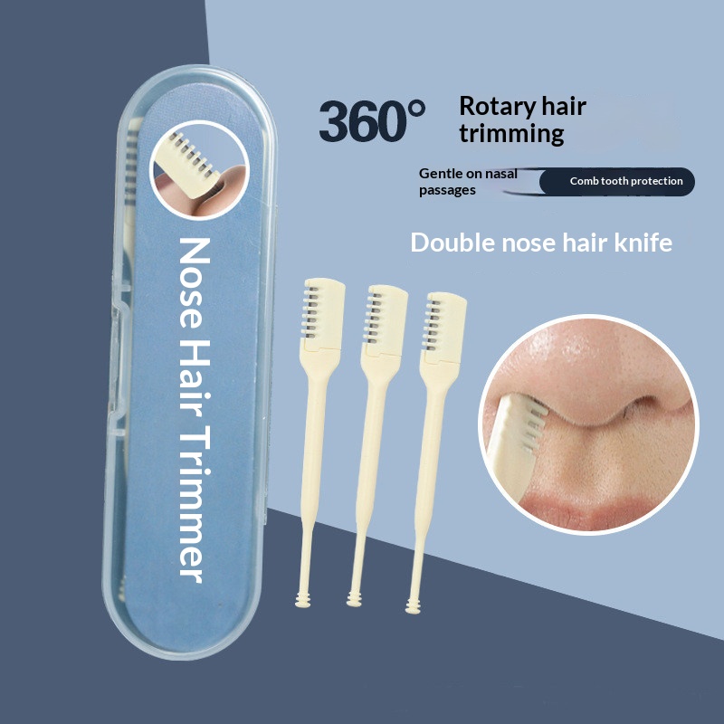 Dual‑End Manual Nose Hair Trim - Men'S Grooming Hair Removal 评论和价格