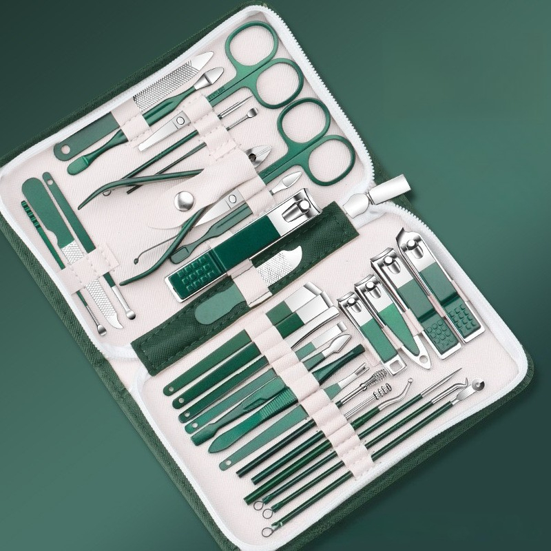 Manicure kit 30 Pcs Set Person - Nail Care Kit Mens 评论和价格