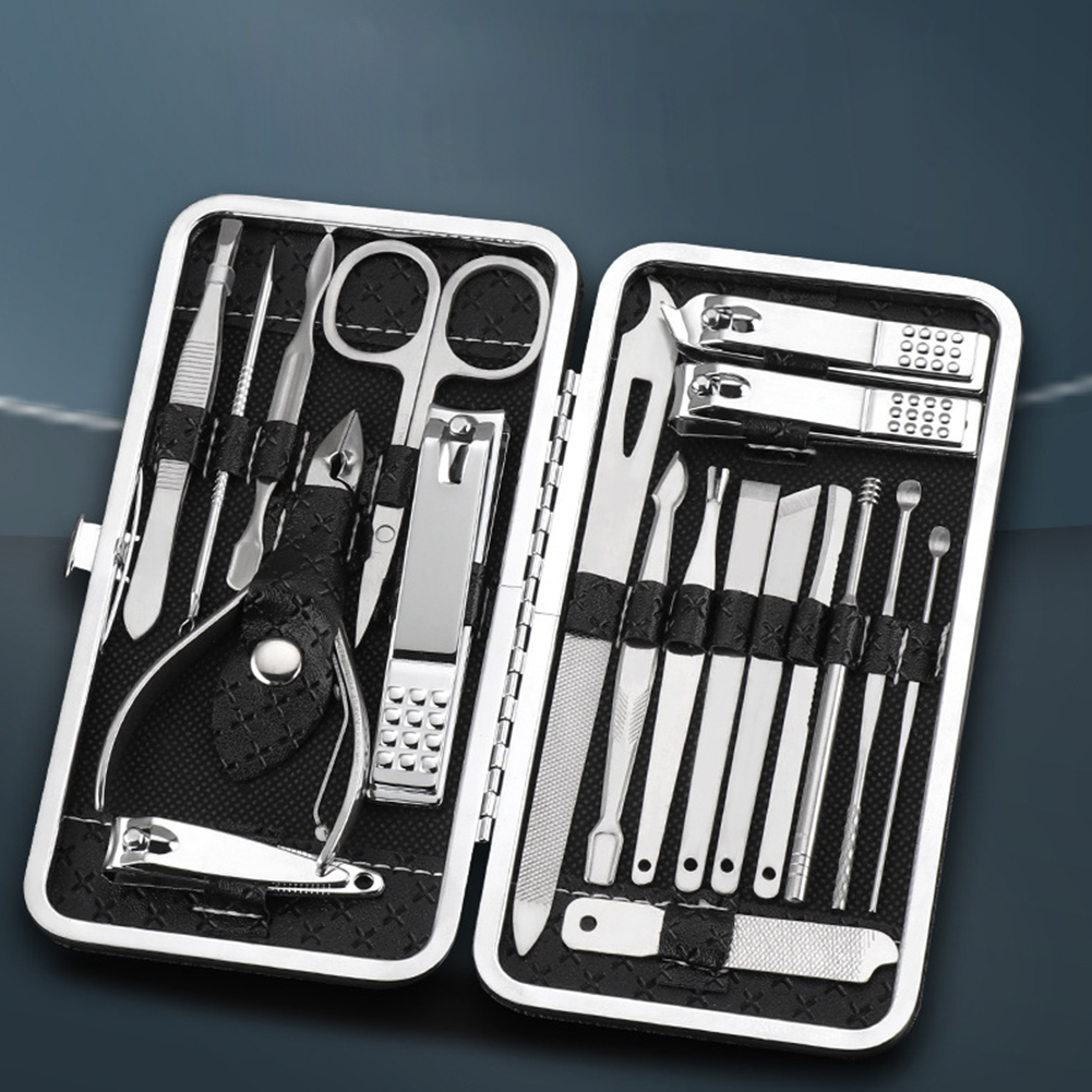 19Pcs Fingernail and Toenail C - Nail Care Kit Mens 评论和价格