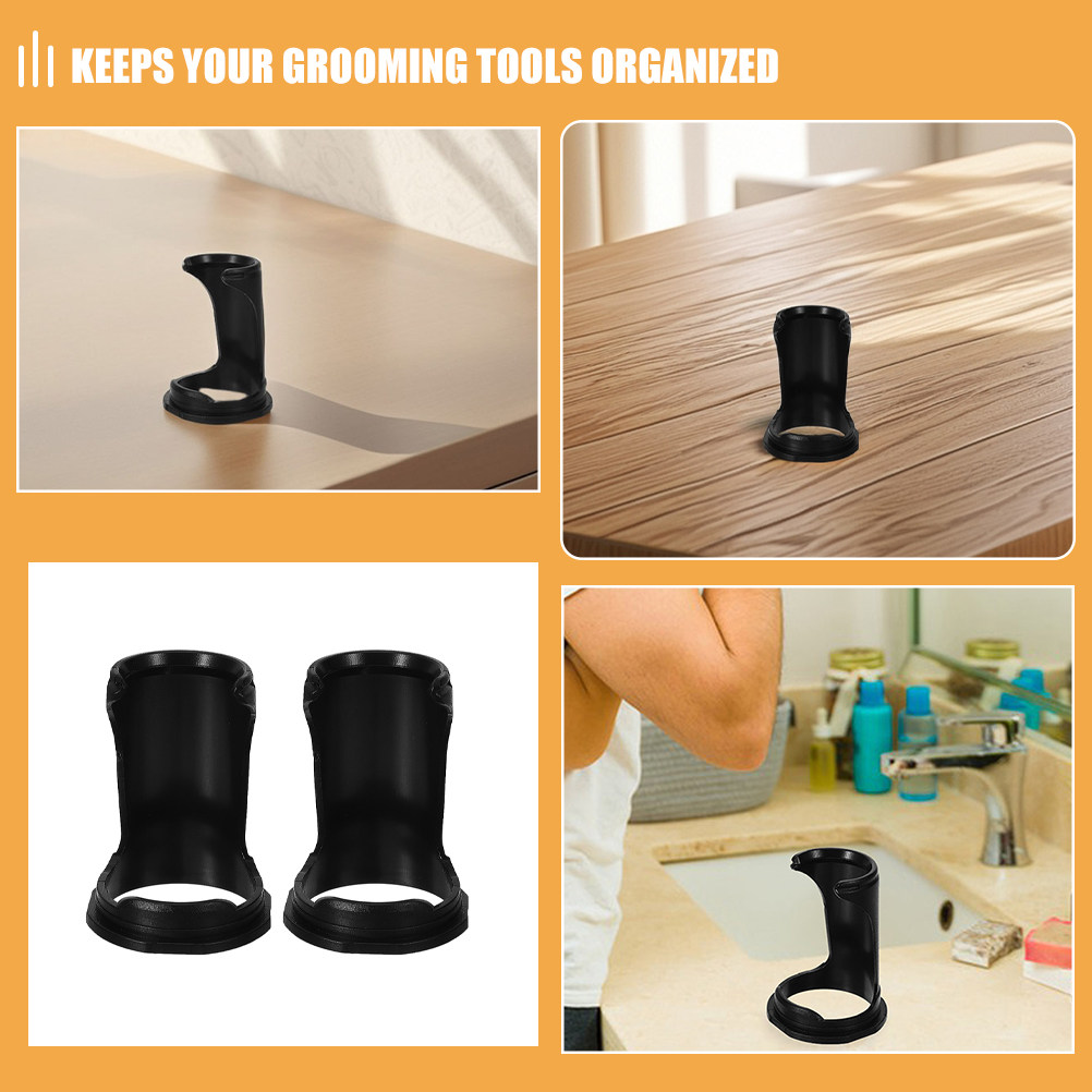 2Pcs Plastic Shaving Brush Hol - Men'S Grooming Organizer 评论和价格