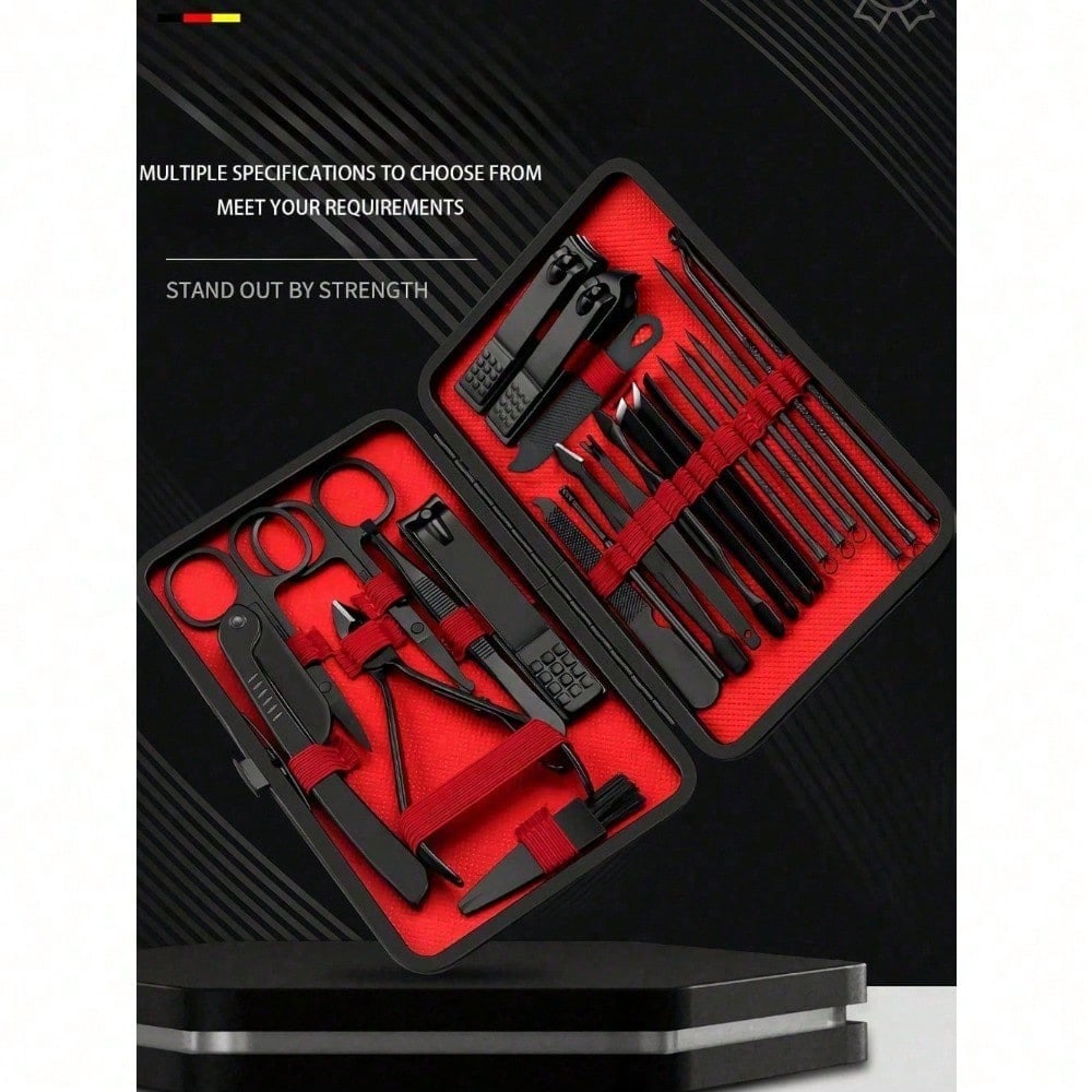 8/24pcs Professional Manicure  - Nail Care Kit Mens 评论和价格