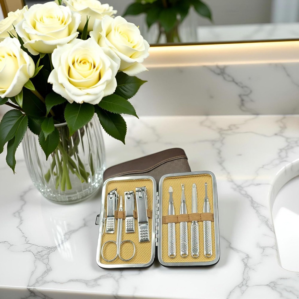 Professional Manicure Pedicure - Nail Care Kit Mens 评论和价格