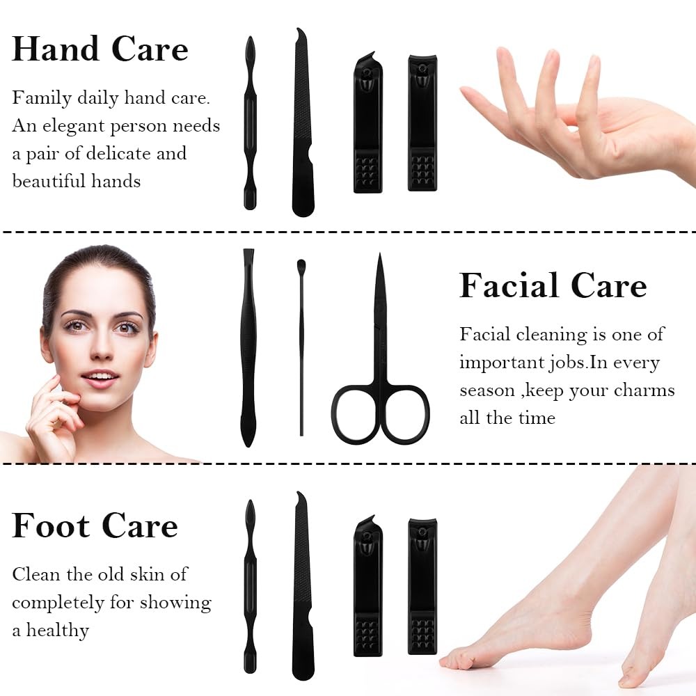 8-in-1 Manicure Kit for Men: S - Nail Care Kit Mens 评论和价格