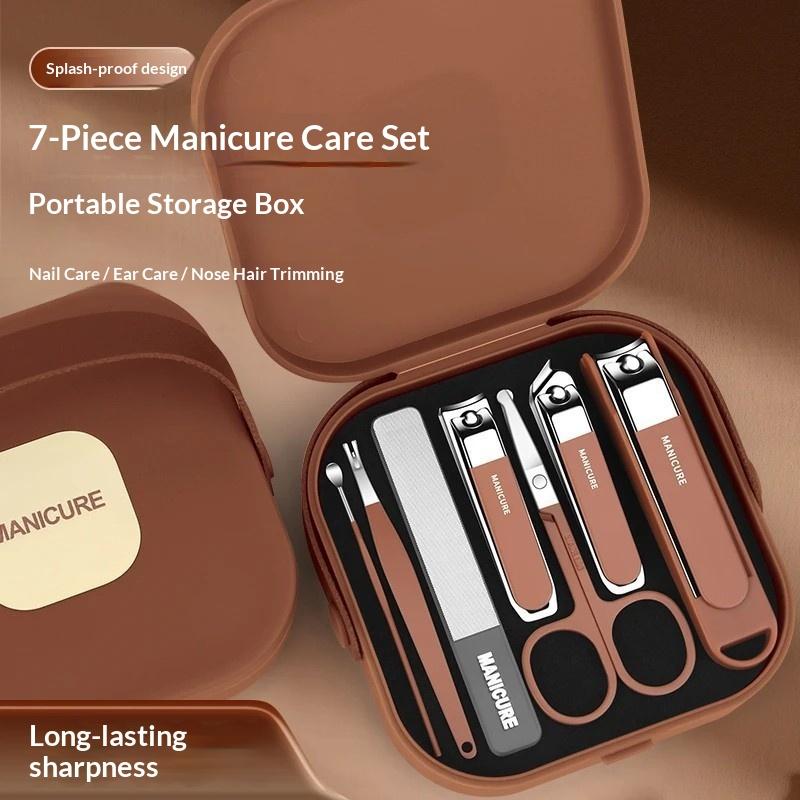 7/8Pcs Nail Art Tools Set Nail - Nail Care Kit Mens 评论和价格