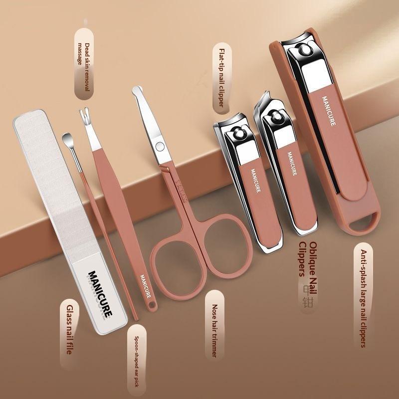 7/8Pcs Nail Art Tools Set Nail - Nail Care Kit Mens 评论和价格