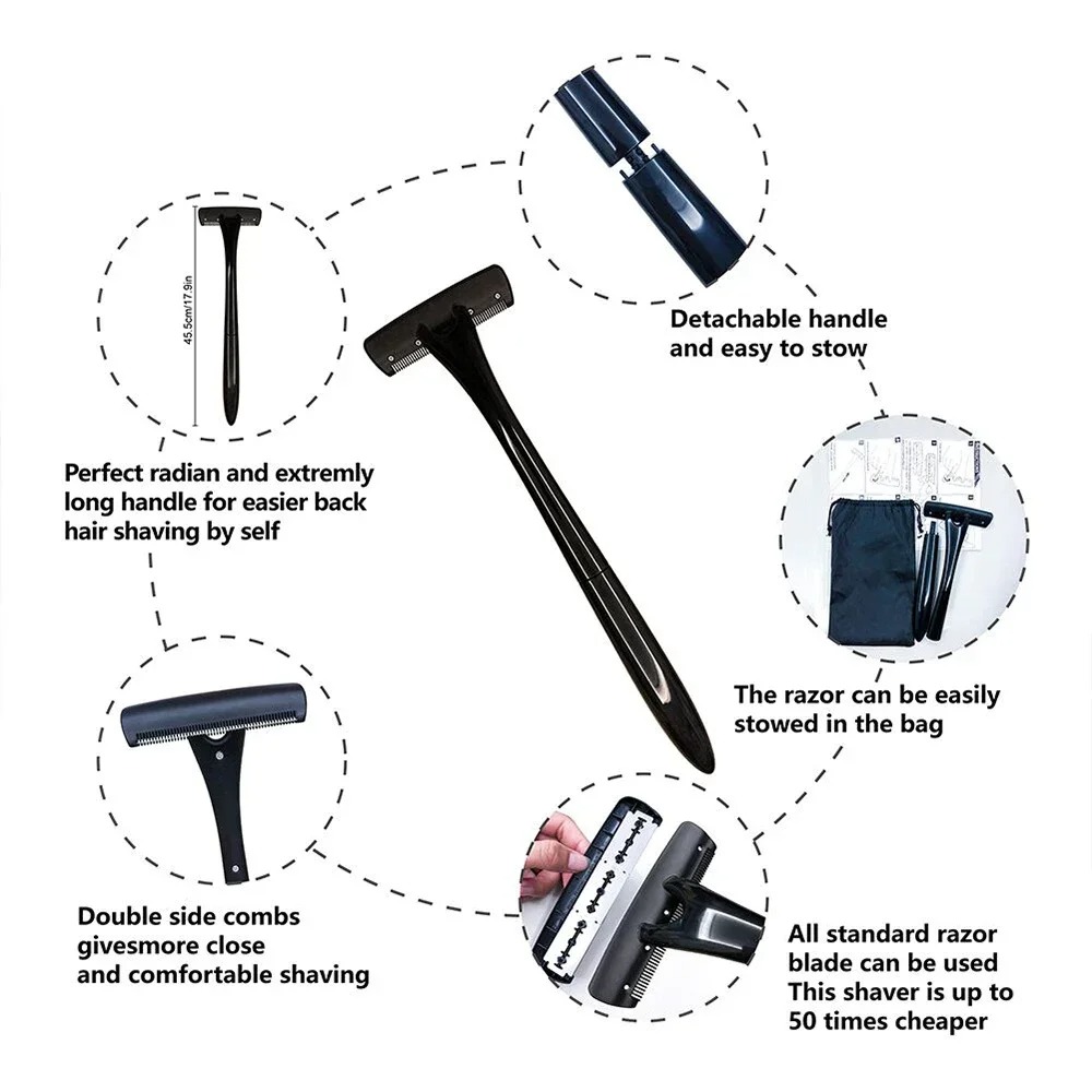 Long Handle Back Shaver for Me - Men'S Grooming Hair Removal 评论和价格